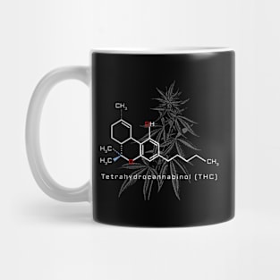 Thc Molecule Marijuana Weed Cannabis Stoner Mug